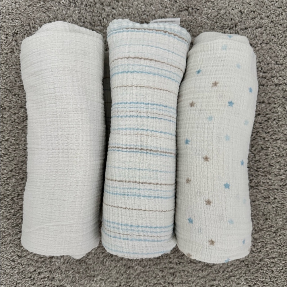 aden + anais Cotton Muslin Swaddle Blankets